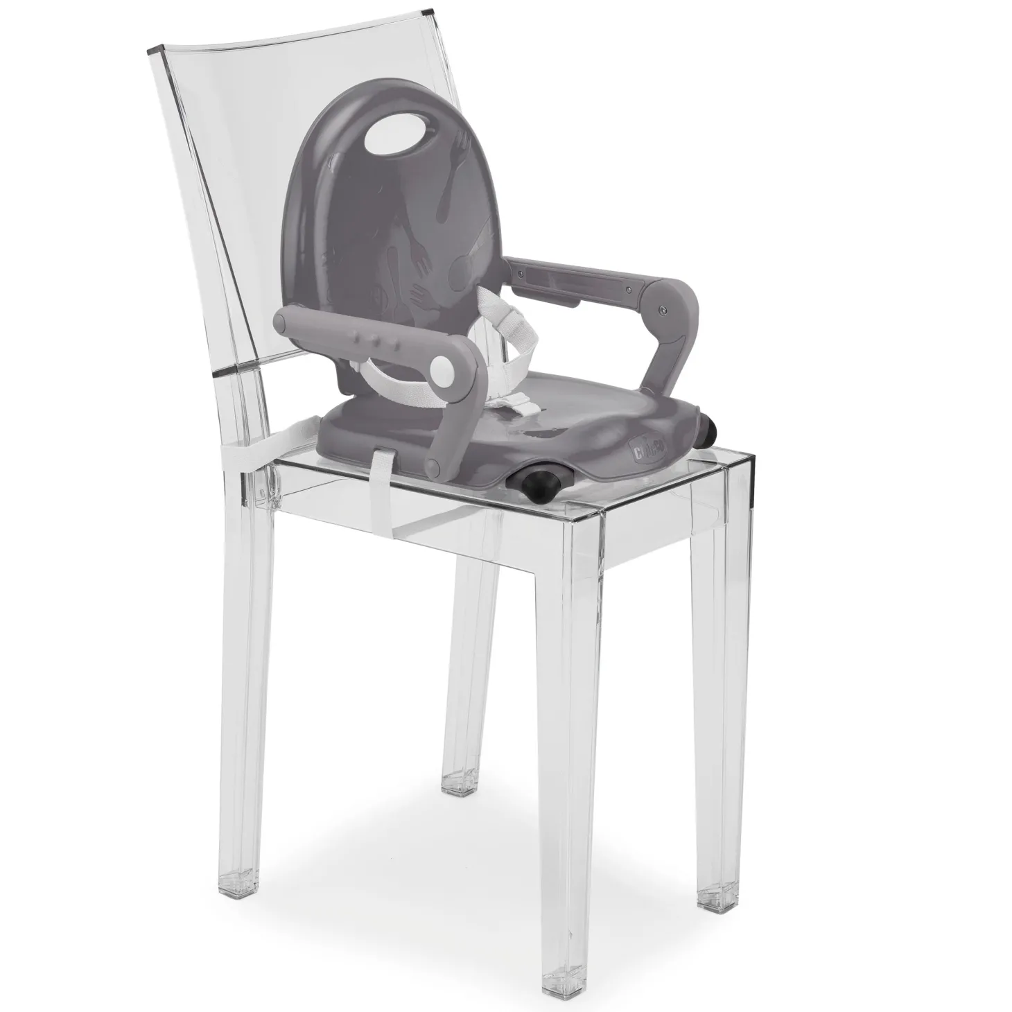 Chicco Rehausseur Pocket Snack Dark Grey