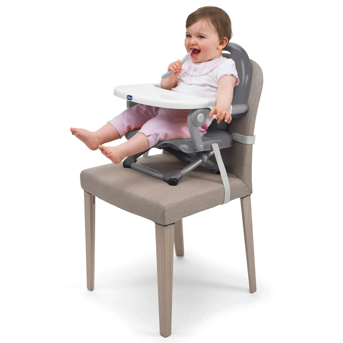 Chicco Rehausseur Pocket Snack Dark Grey