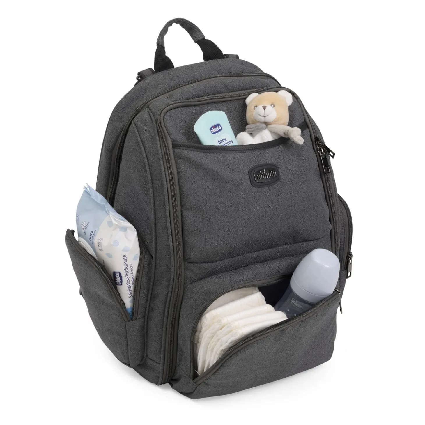 Chicco Sac à dos avec plan à langer Black Satin