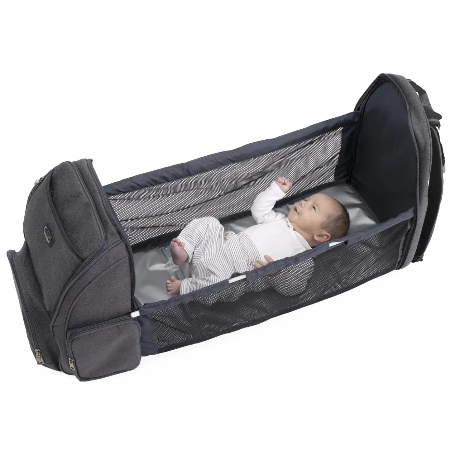 Chicco Sac à dos avec plan à langer Black Satin