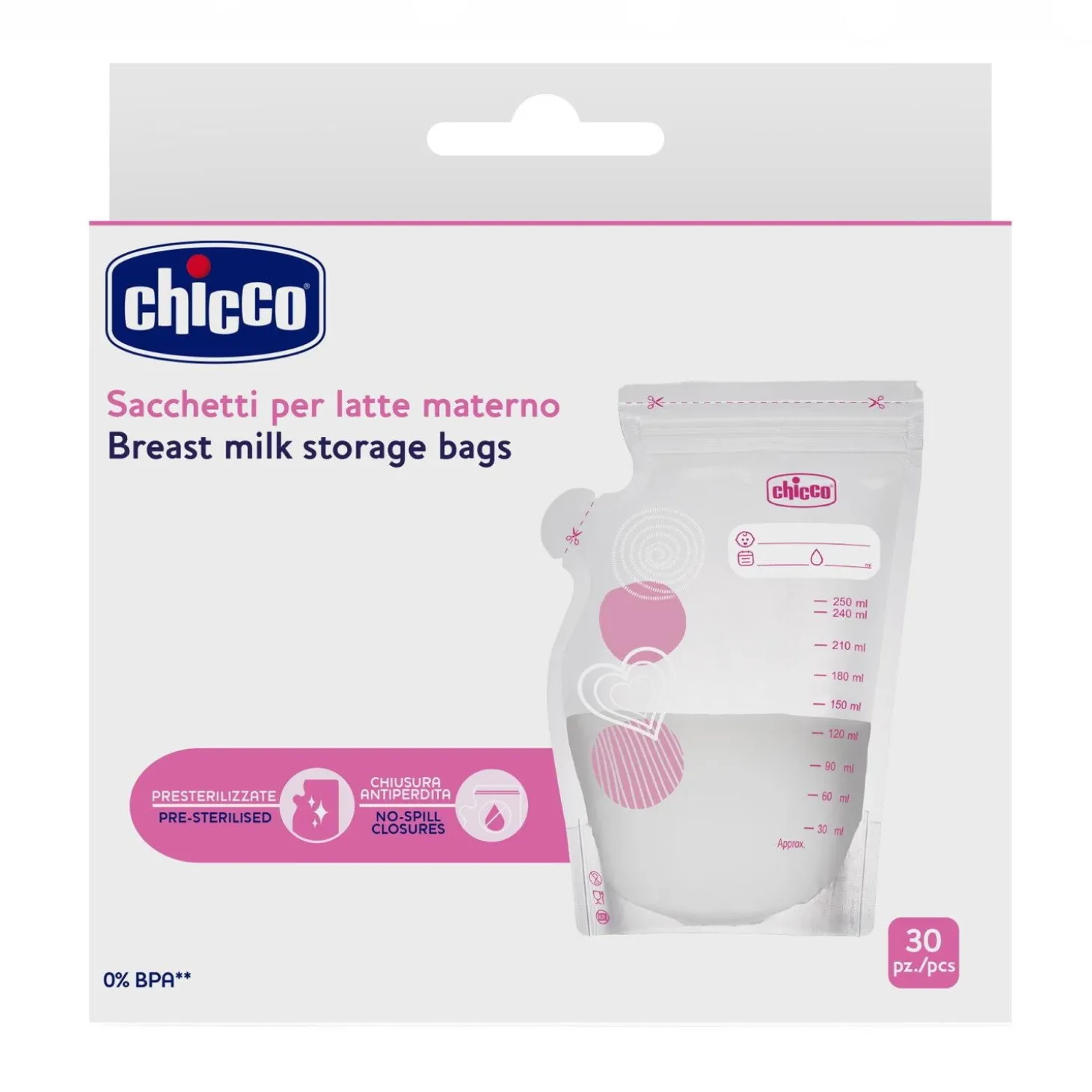 Chicco Sachet de Conservation Pour Lait Maternel
