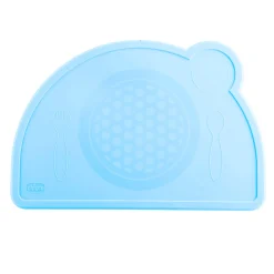 Chicco                    Set de table en silicone    Bleu            18 mois+