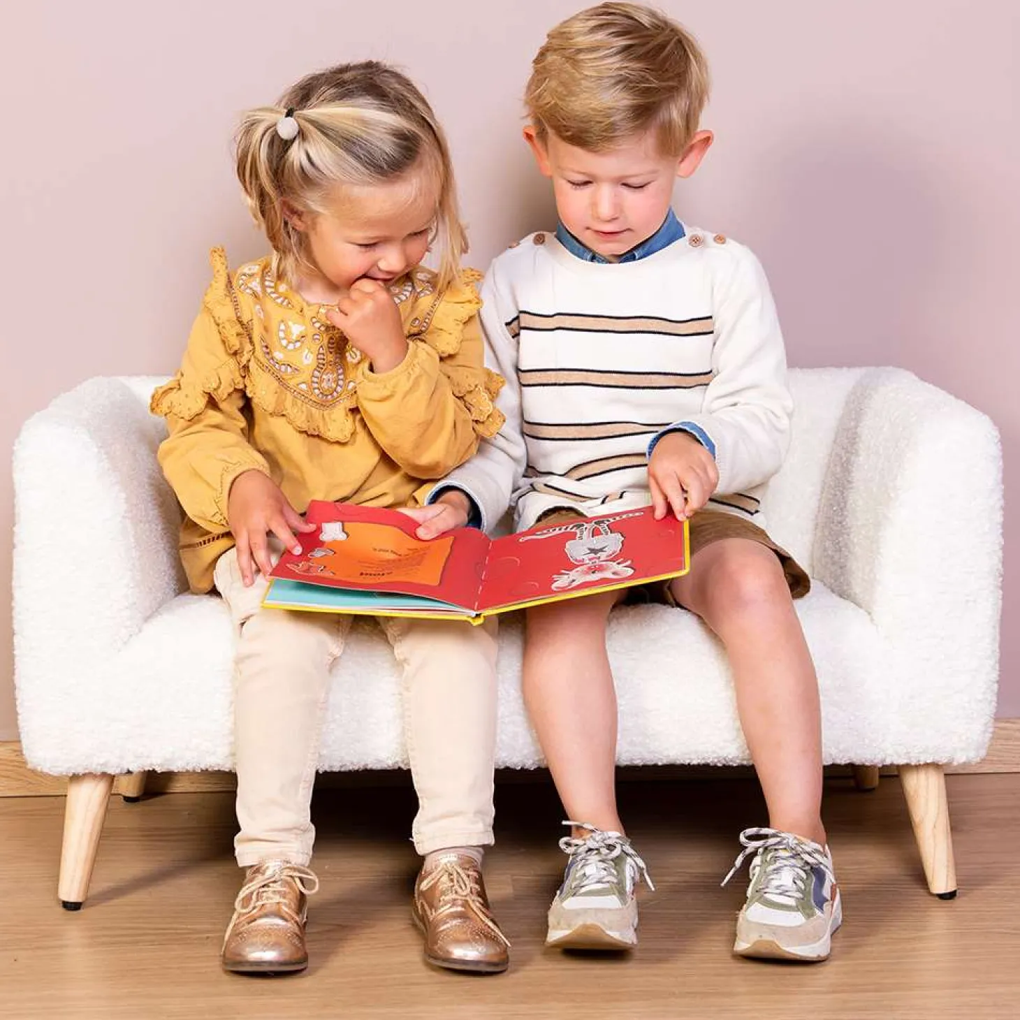Childhome Banc pour enfants ecru