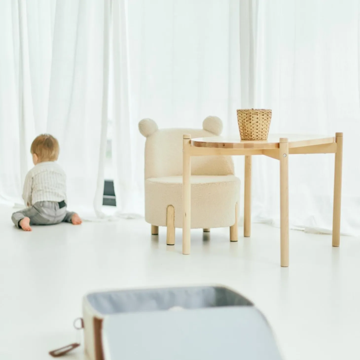 Childhome Berceau Teddy Cradle Ecru