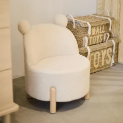 Childhome Chaise d'enfant Teddy Ecru