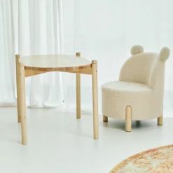 Childhome Chaise d'enfant Teddy Ecru
