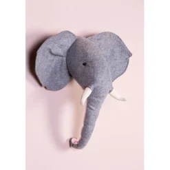 Childhome Décoration murale Trophée Elephant