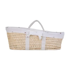 Childhome                    Panier Moise Soft Cornhusk Natural    Hearts