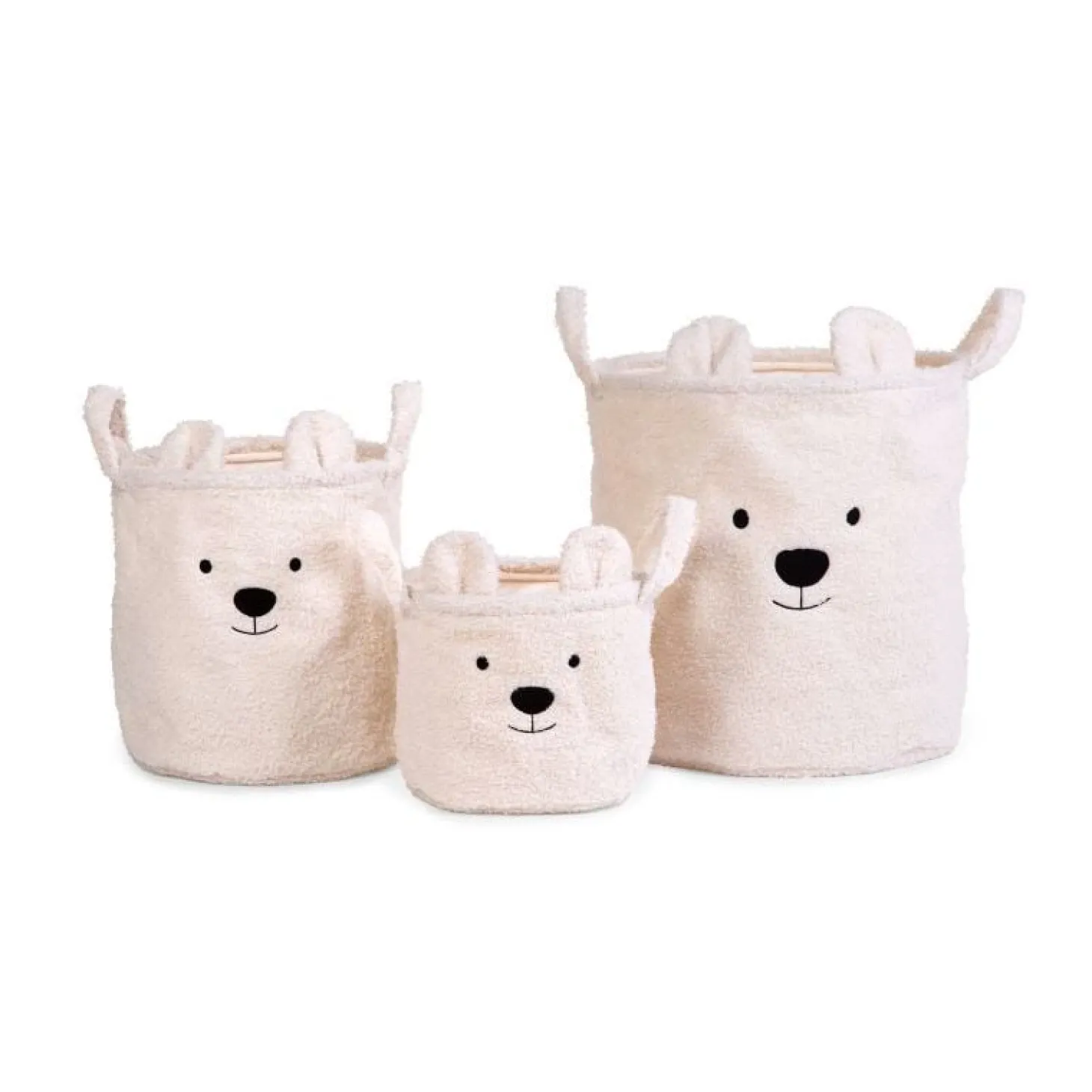 Childhome 3 paniers Teddy Écru