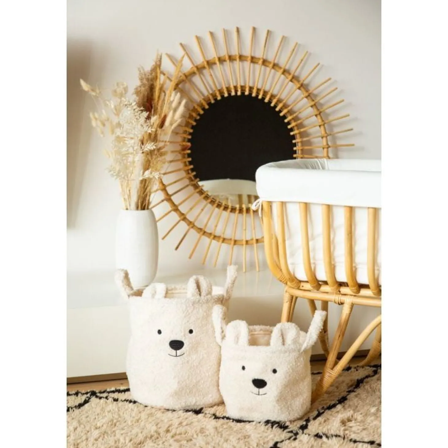 Childhome 3 paniers Teddy Écru