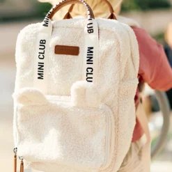 Childhome                    Sac à dos enfant Mini Club Signature Teddy    Off White