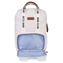 Childhome Sac à dos enfant Mini Club Signature Teddy Off White