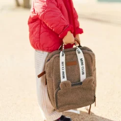 Childhome                    Sac à dos Mini Club Signature Teddy    Soft Brown