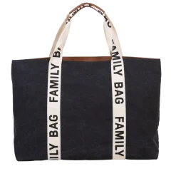 Childhome                    Sac à langer Family Bag signature canvas    black