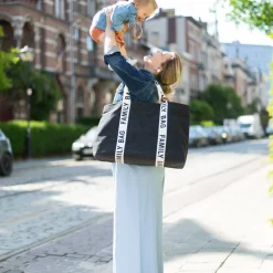 Childhome                    Sac à langer Family Bag signature canvas    black