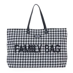 Childhome                    Sac à langer Family Bag pied de poule    Noir