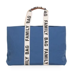 Childhome Sac à langer Family Bag signature canvas Bleu