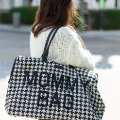 Childhome Sac à langer Mommy bag pied de poule Black