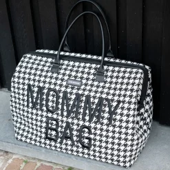 Childhome Sac à langer Mommy bag pied de poule Black