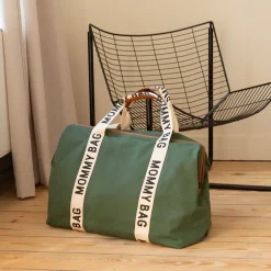 Childhome                    Sac à langer Mommy bag signature toile    Vert