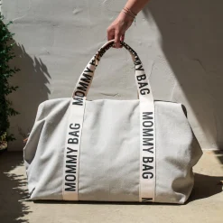Childhome                    Sac à langer Mommy bag signature toile    Ecru