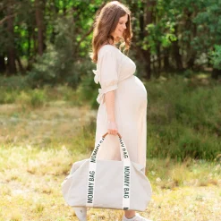 Childhome Sac à langer Mommy bag signature toile Ecru