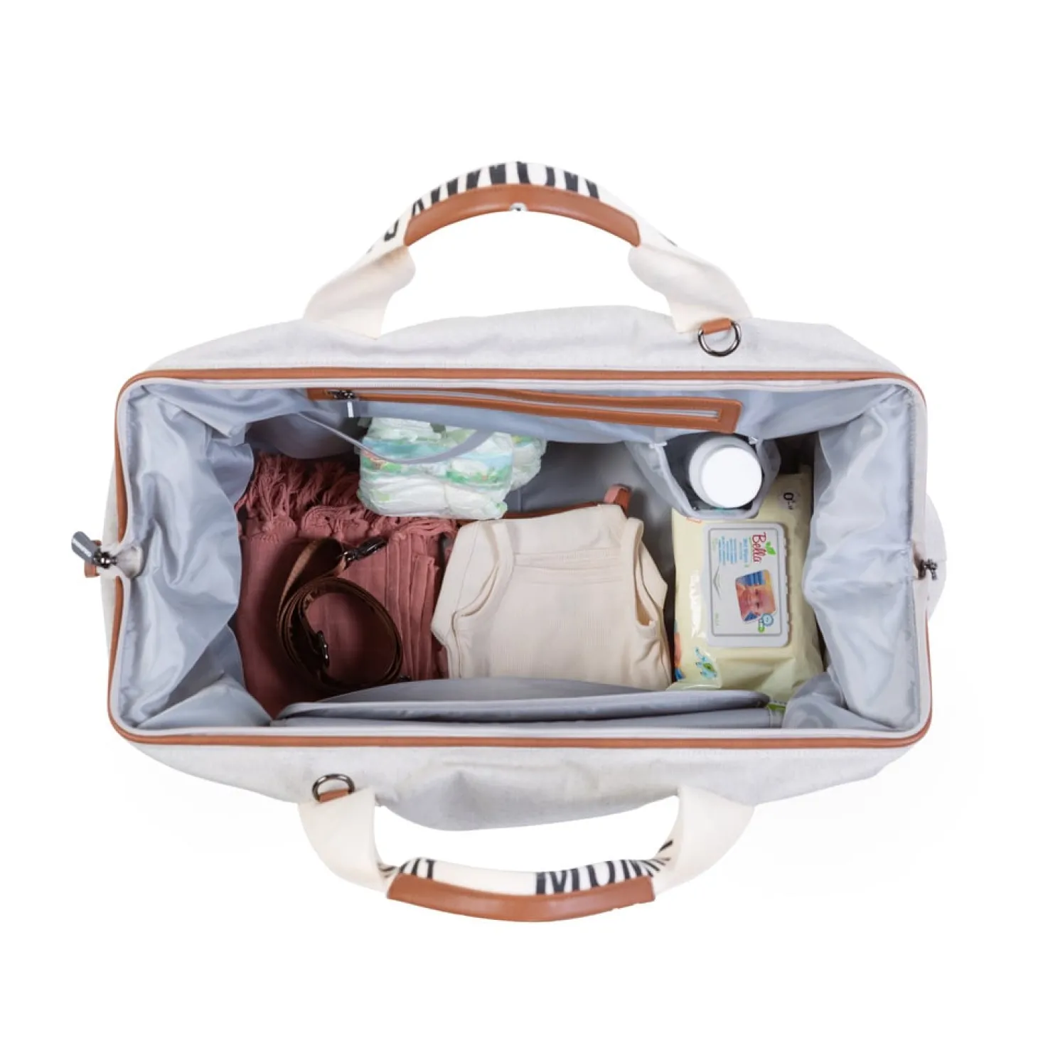 Childhome Sac à langer Mommy bag signature toile Ecru