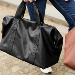 Childhome Sac à langer Mommy Bag Simili Cuir Black