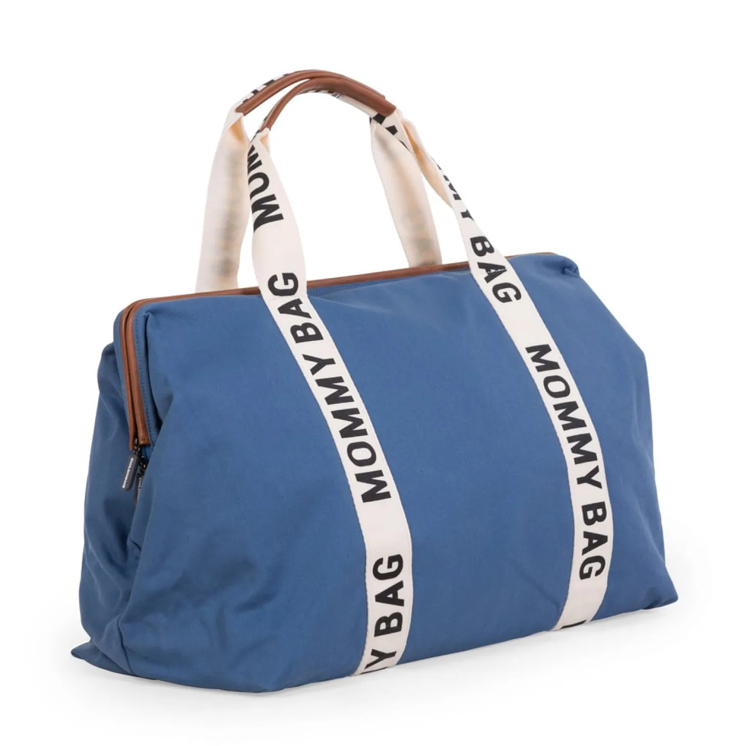 Childhome Sac à langer Mommy bag signature toile blue