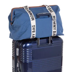 Childhome Sac à langer Mommy bag signature toile blue