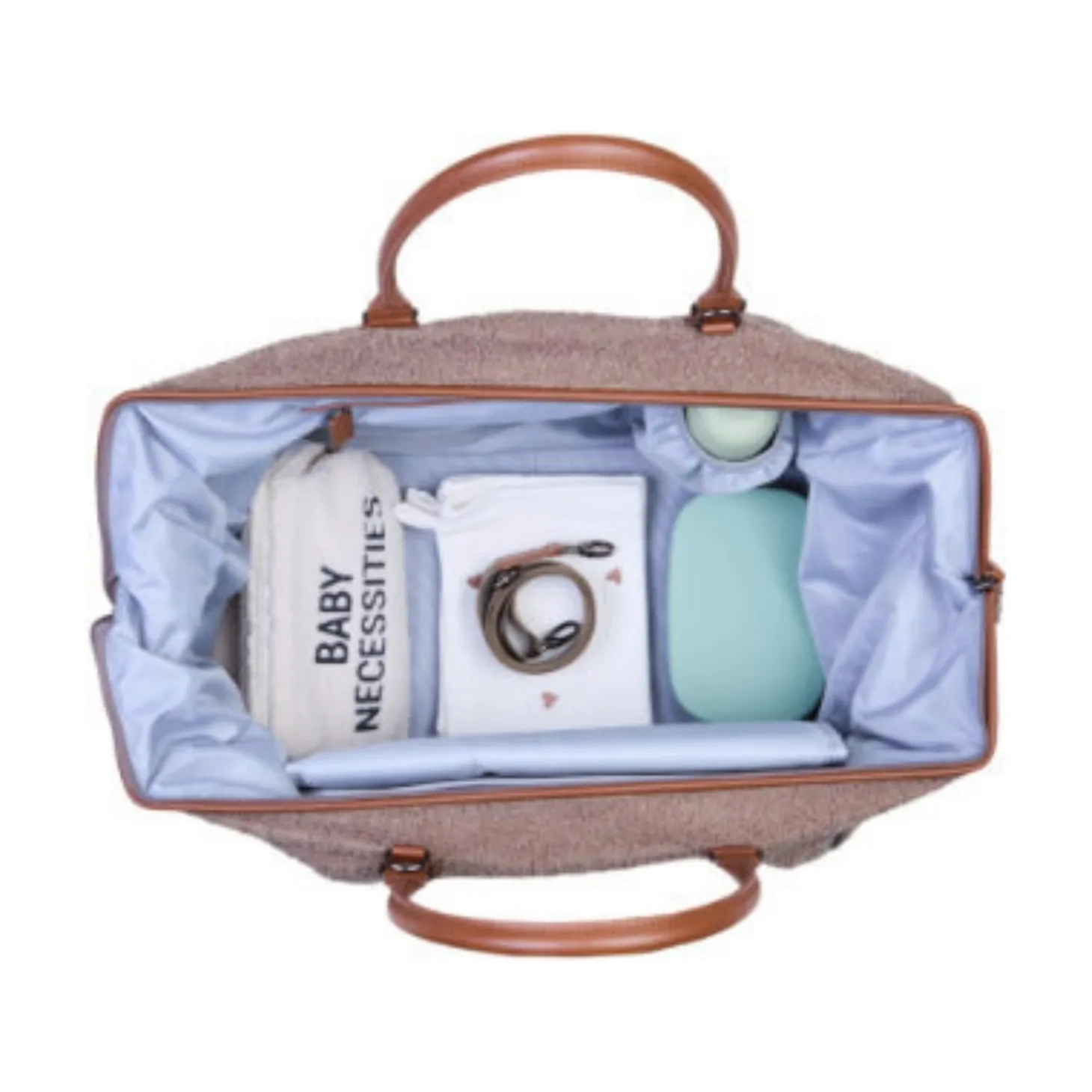 Childhome Sac à langer Mommy Bag Teddy Soft Brown