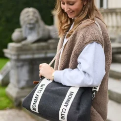 Childhome                    Sac à langer Mommy Club Signature Canvas    Black
