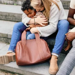 Childhome                    Sac à langer Mommy Club Simili Cuir    Dark Brown