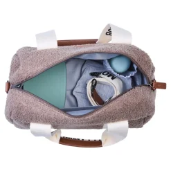 Childhome Sac à Langer Mommy Club Signature Teddy Soft Brown