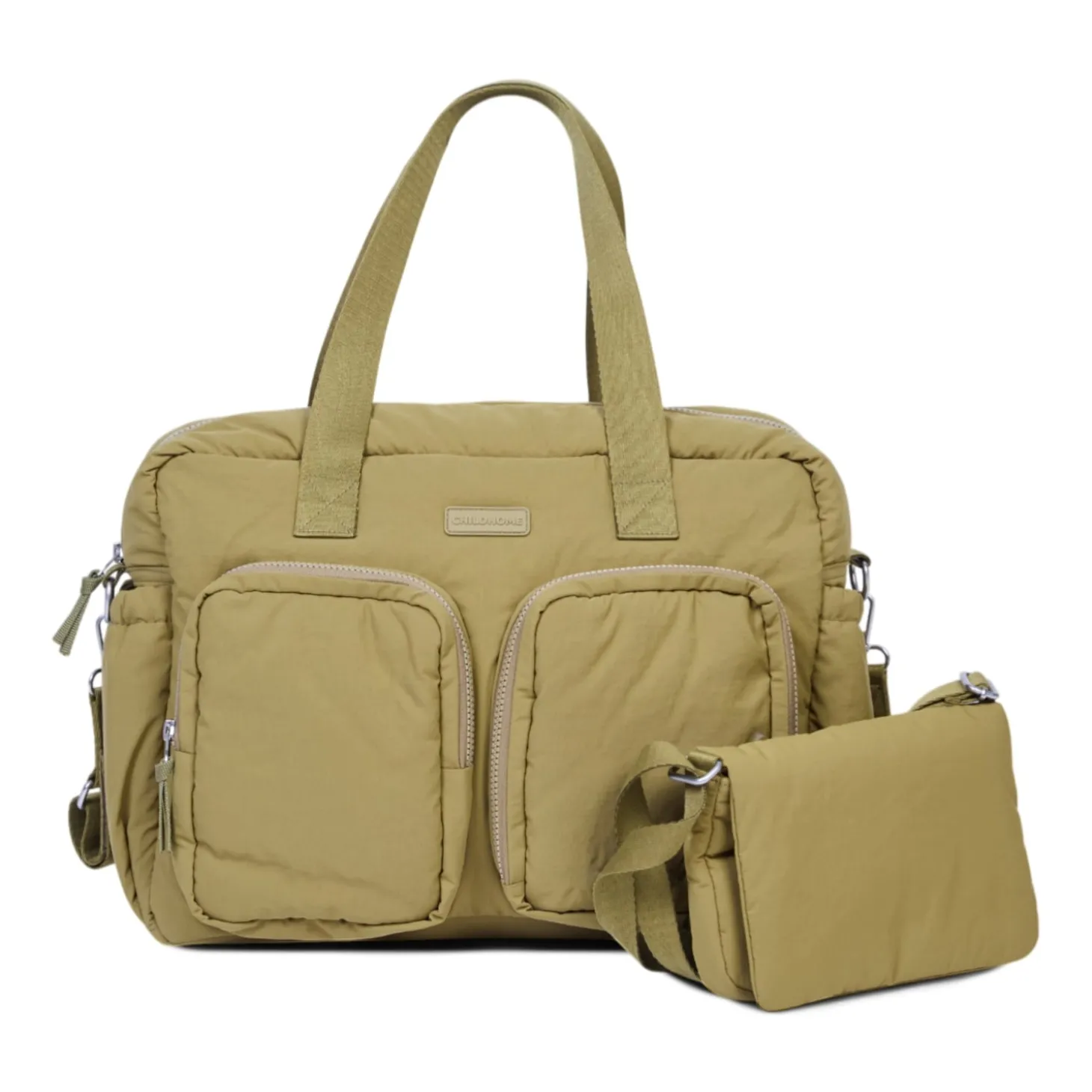 Childhome Sac à Langer + Pochette Mellow Kaki
