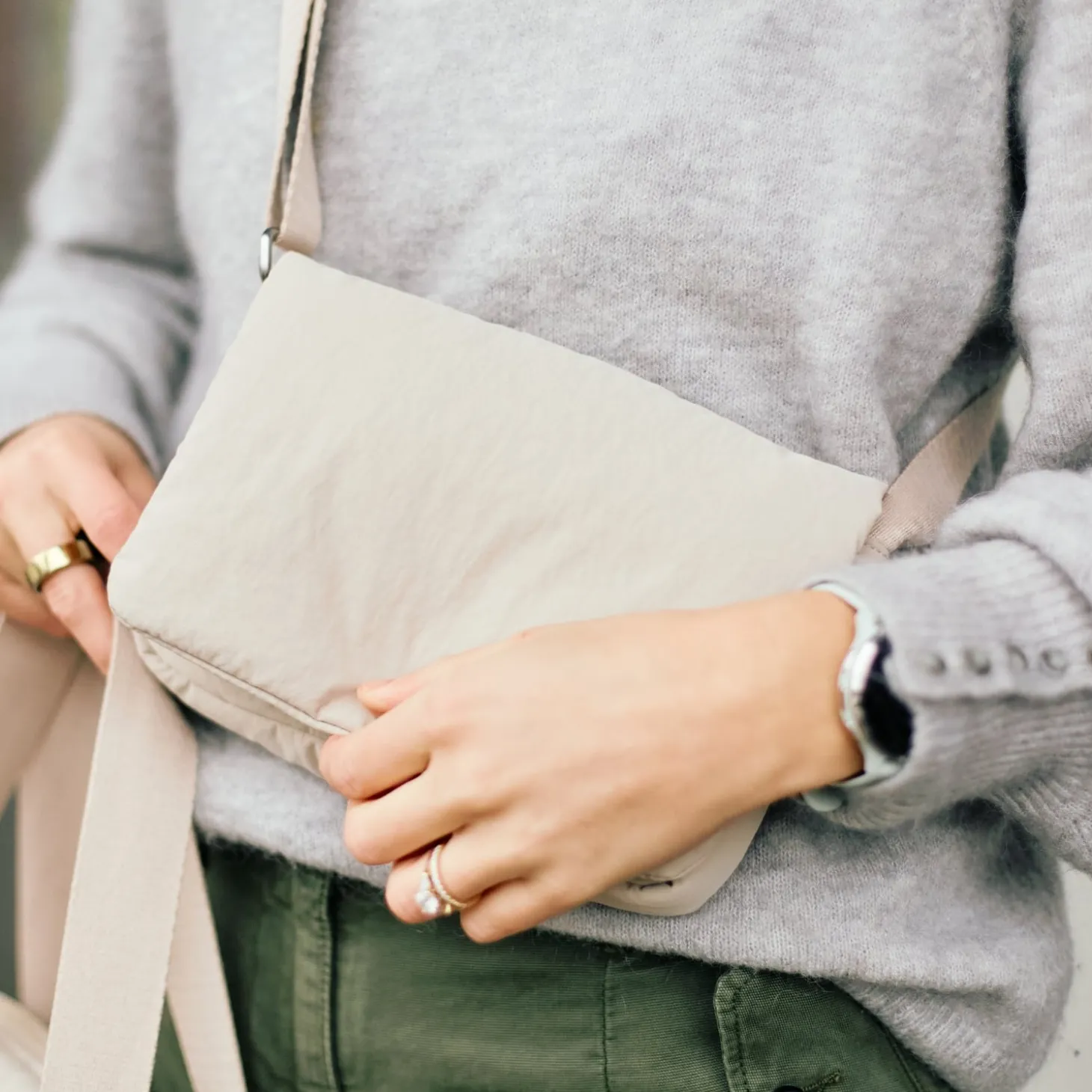Childhome Sac à Langer + Pochette Mellow Beige