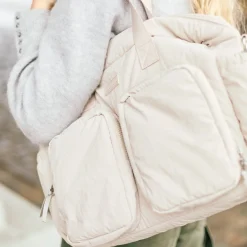 Childhome Sac à Langer + Pochette Mellow Beige