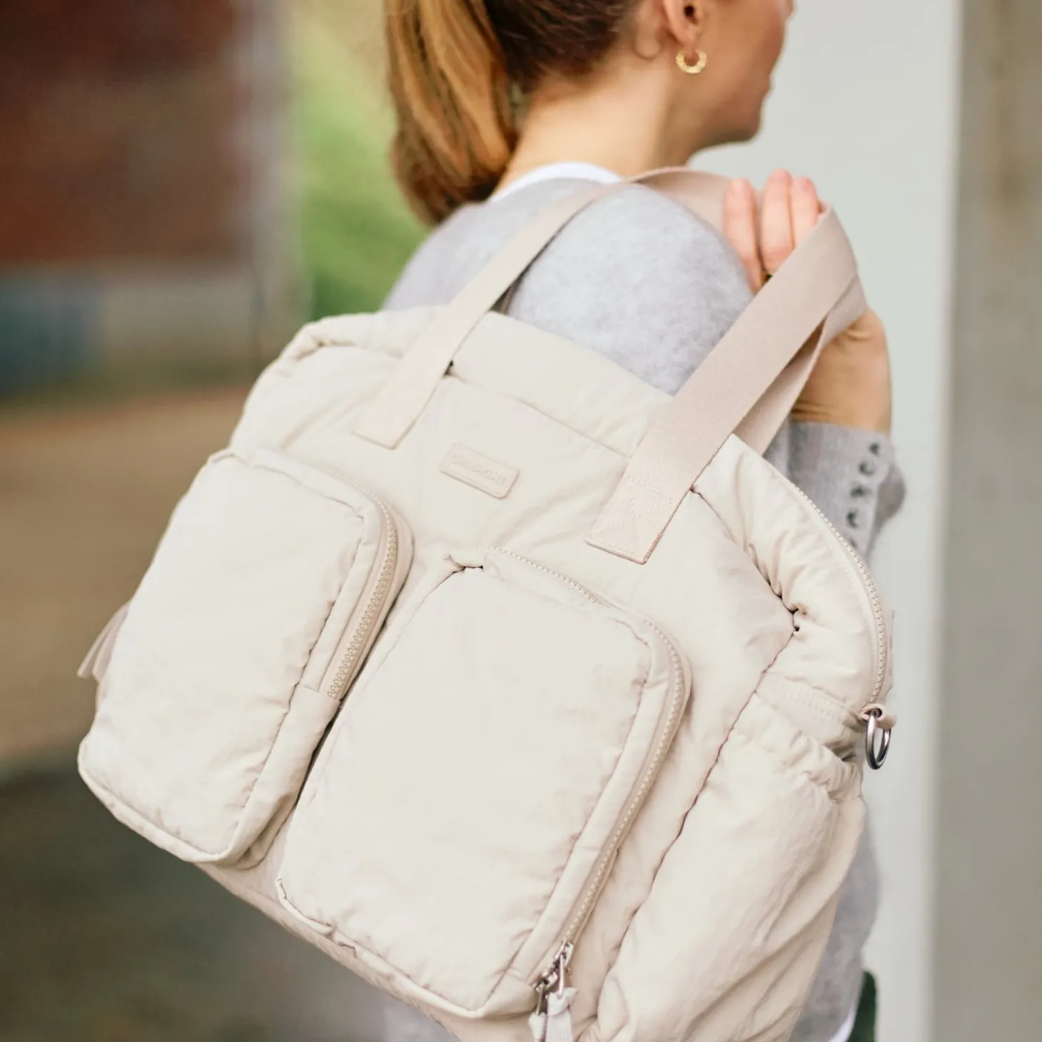 Childhome Sac à Langer + Pochette Mellow Beige