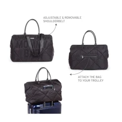 Childhome Sac matelassé Mommy Bag Noir