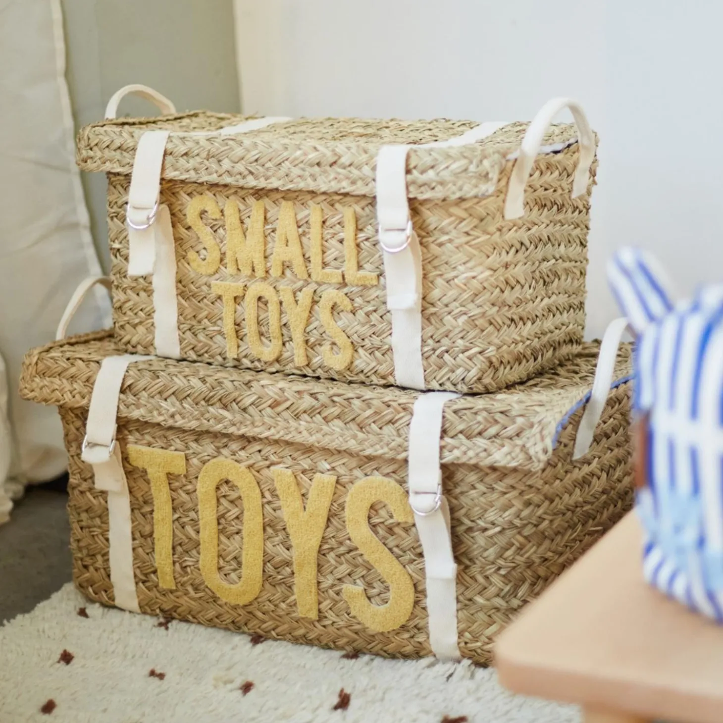 Childhome Set de 2 paniers en rotin Natural