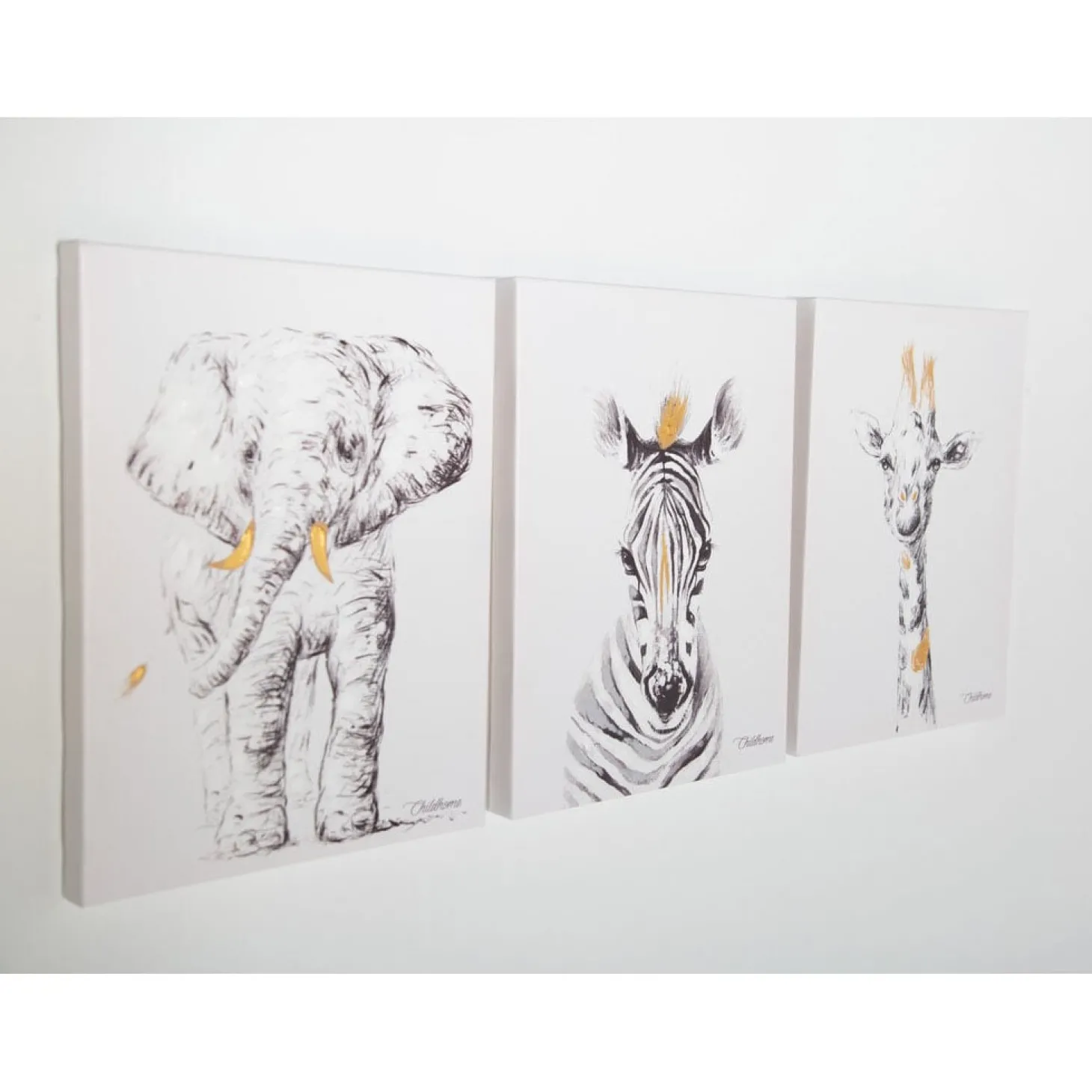 Childhome Toile décorative Animaux Eléphant
