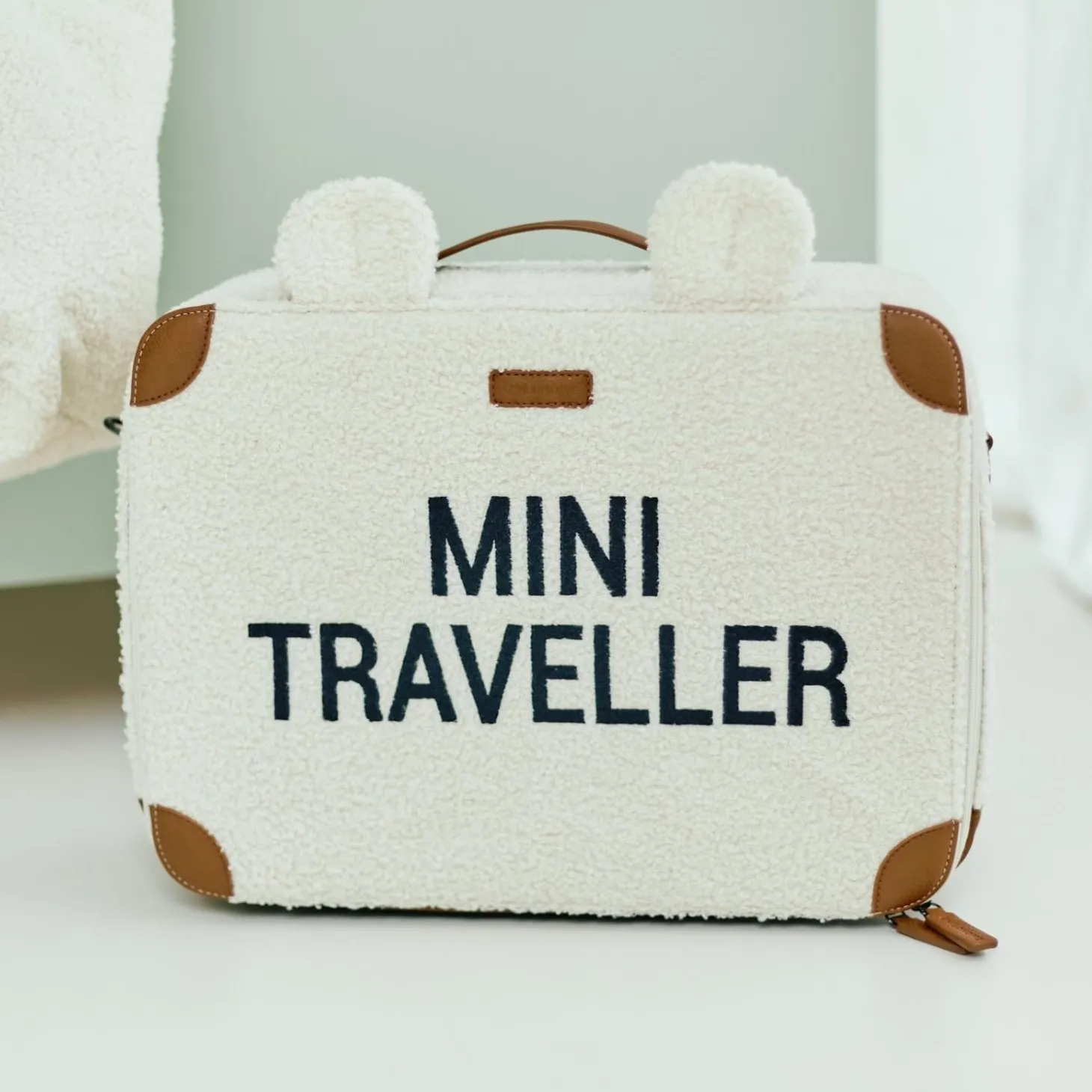 Childhome Valise d'enfant Mini Traveller Teddy Offwhite