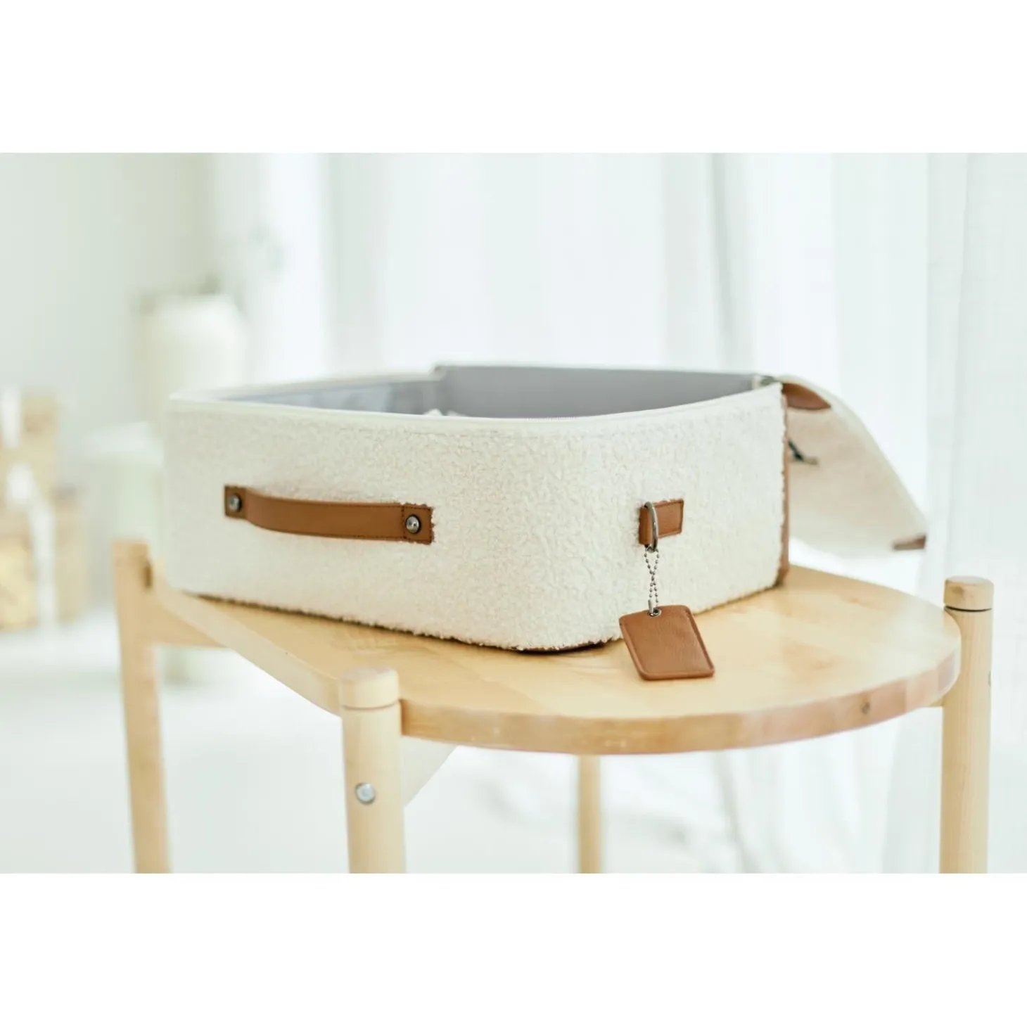Childhome Valise d'enfant Mini Traveller Teddy Offwhite