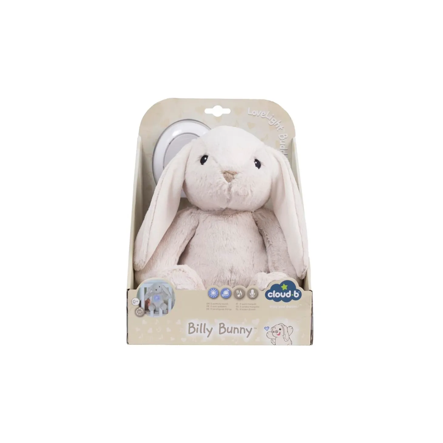 Cloud b Peluche veilleuse LoveLight Billy Bunny