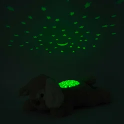 Cloud b Peluche veilleuse à projections étoilées Dream Buddies Patch Puppy Beige