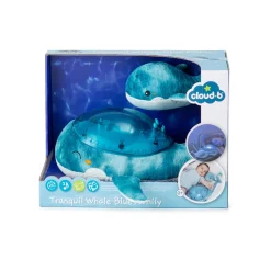 Cloud b Peluche veilleuse Tranquil Whale Blue Family