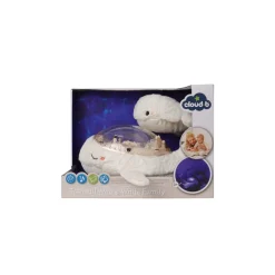 Cloud b Peluche veilleuse Tranquil Whale White Family