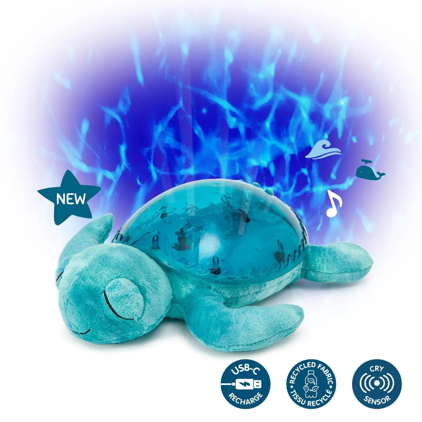 Cloud b Tranquil Turtle (Rechargeable) Aqua