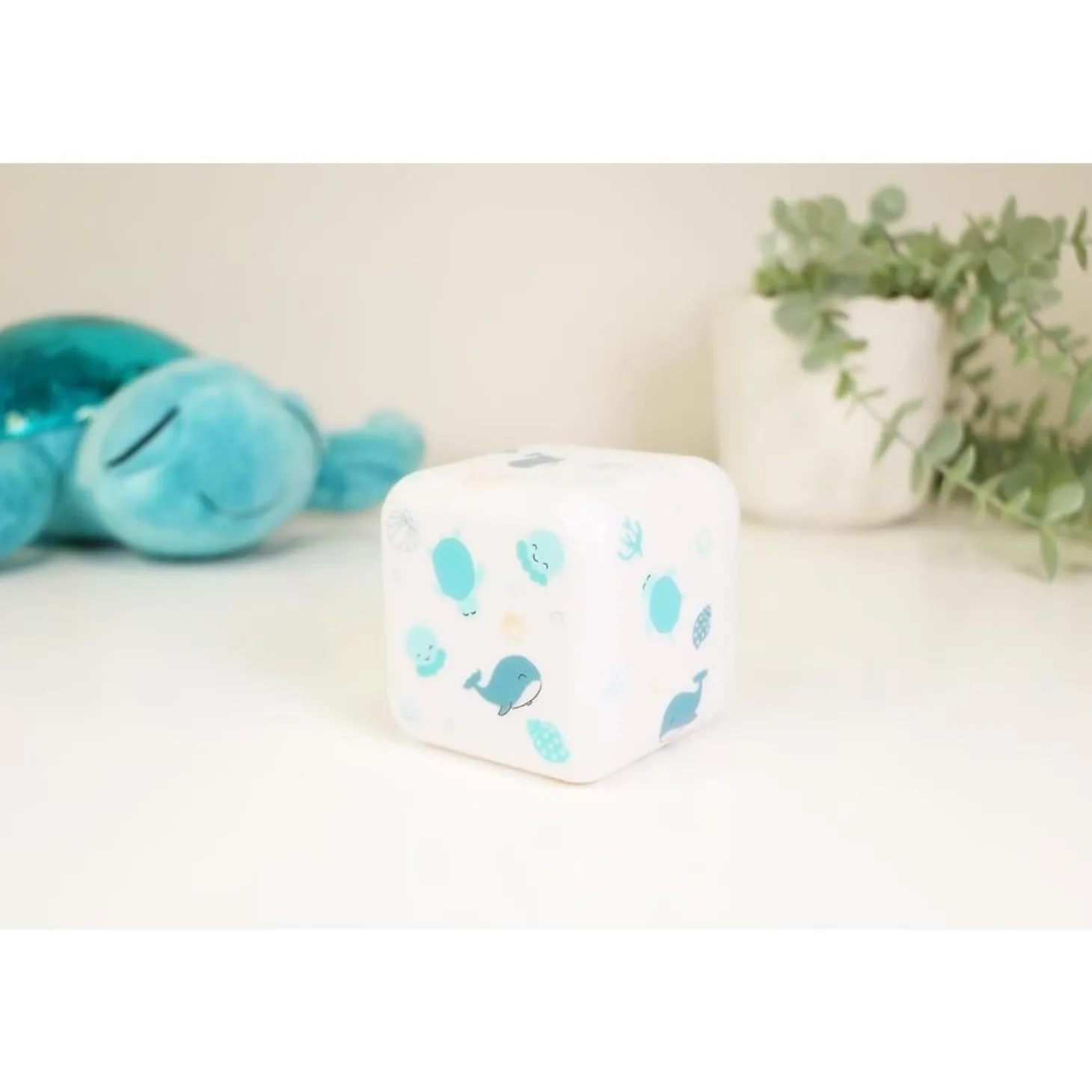 Cloud b Veilleuse Cube B Océan Bleu