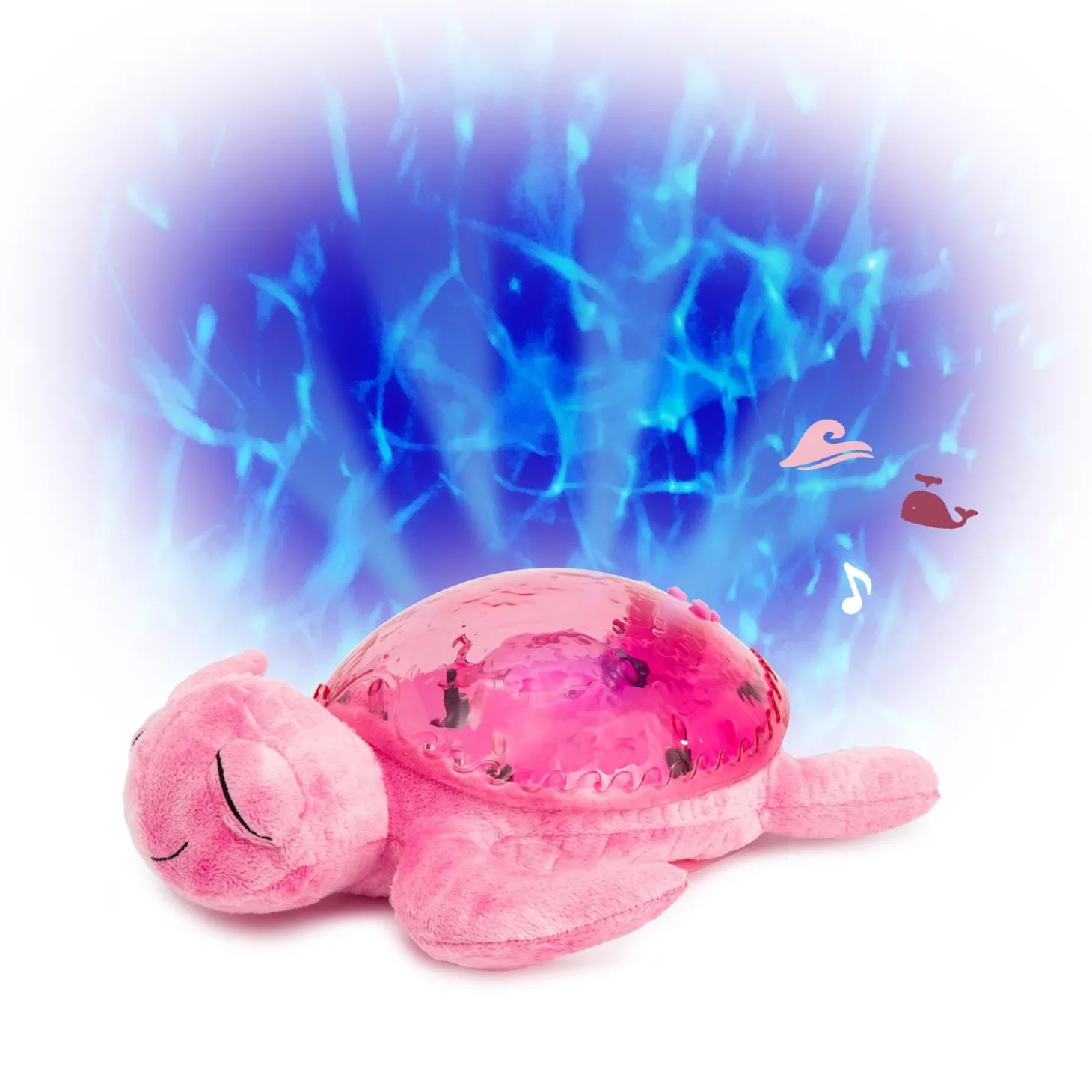 Cloud b Veilleuse projection musicale Tranquil Turtle Rose